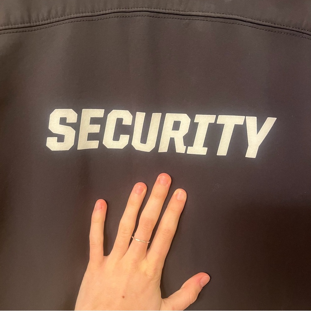 Men Medium Ford Field Security Jacket - image 6